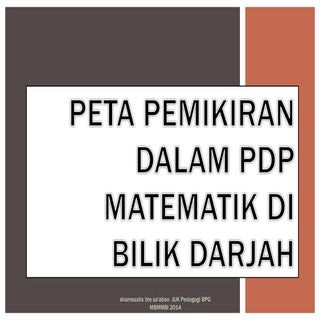Peta pemikiran dalam pdp efektif di...