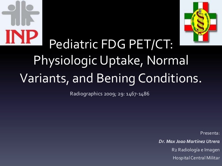 PET CT en Pediatría