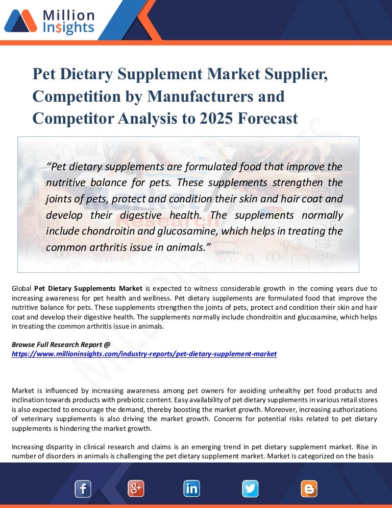 pet supplement market