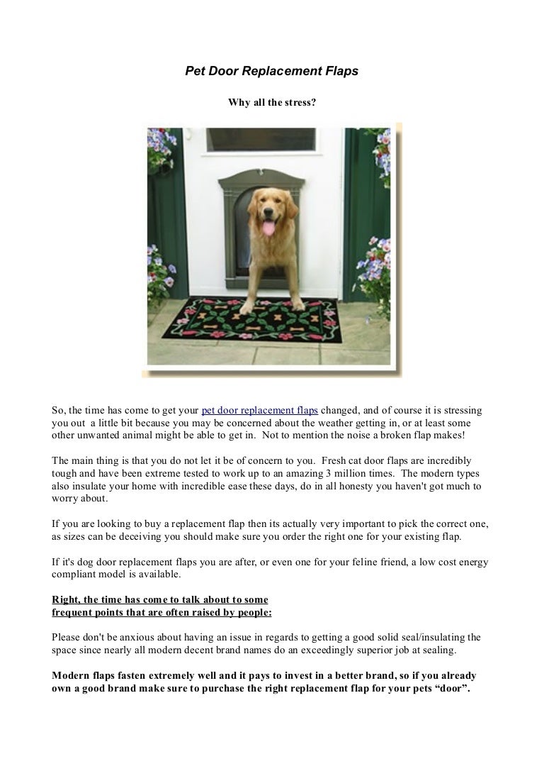 dog door replacement