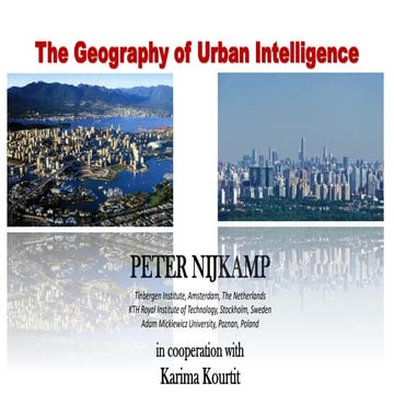 The Geography of Urban Intelligence