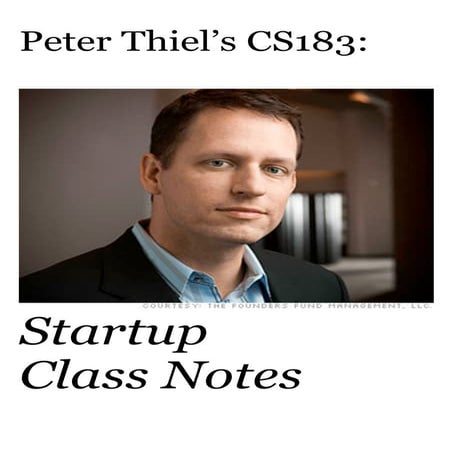 Peter thiel’s cs183