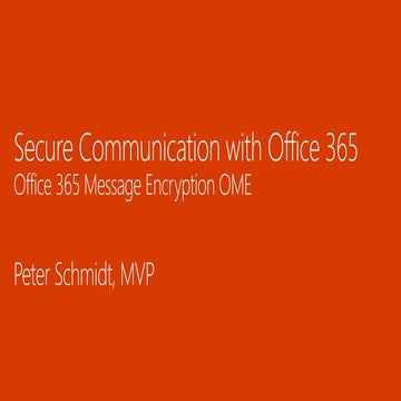 Secure Communication with Office 365