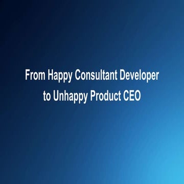 Peter Coppinger Teamwork Happy Consultant to Unhappy Product CEO BoS2016