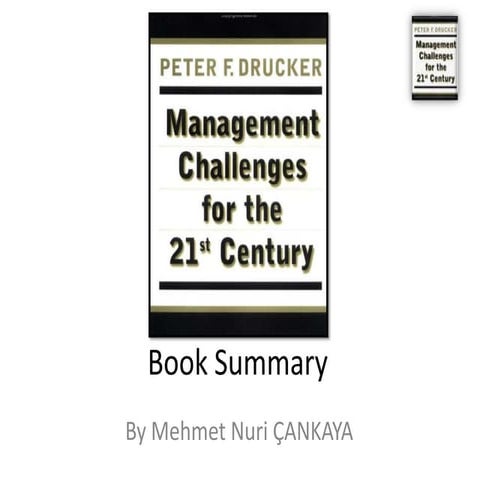 Book Summary: Peter Drucker