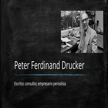 Peter drucker | PPTX