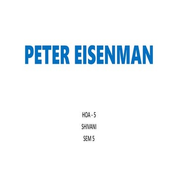 Peter eisenman
