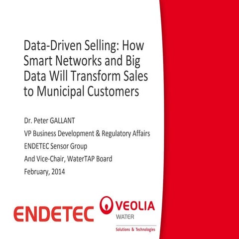 Data-Driven Selling and The Value of Data In The Water Industry