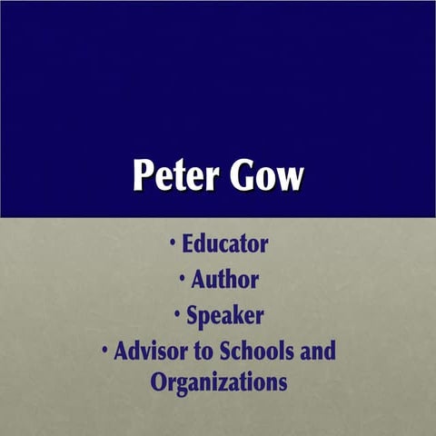 Peter Gow's Resume