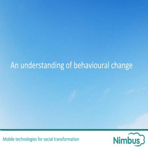Peter holt on Technology and Behavioural Change