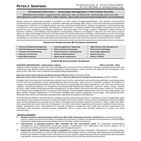 Peter J. Simpson Resume