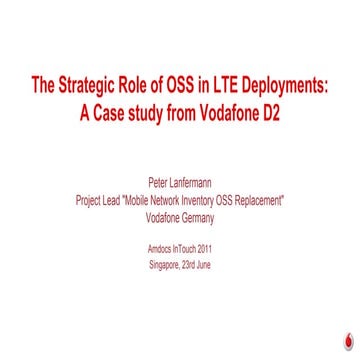 Peter Lanfermann Vodafone D2 LTE deployment in Germany