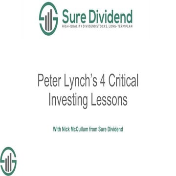 Peter Lynch's 4 Critical Investing Lessons