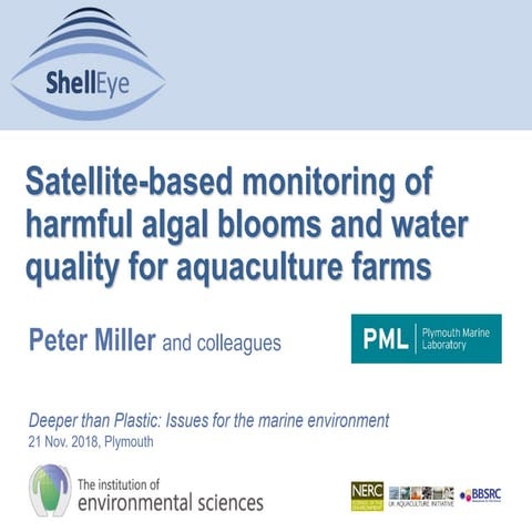 Dr Peter Miller, Plymouth Marine Laboratory - ShellEye: Satellite-based monit...