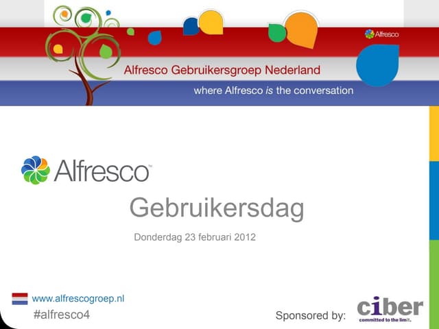 Peter molendijk alfresco 4.0 release  alfresco gebruikersdag - eindhoven 02-2012