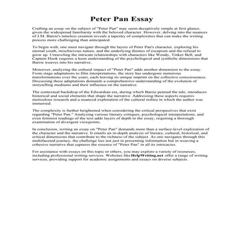 Peter Pan Essay.pdf