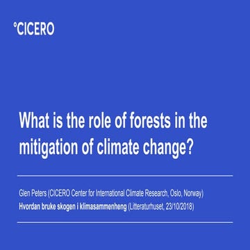 What Is The Role Of Forests In The Mitigation Of Climate Change Pptx