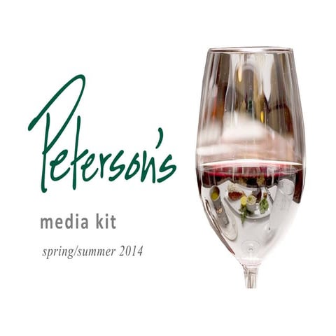 Peterson's Media Kit   spring summer2014