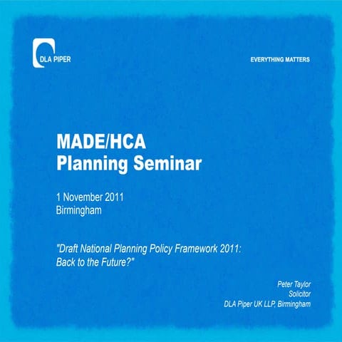 Peter taylordraft national_planning_policy_framework