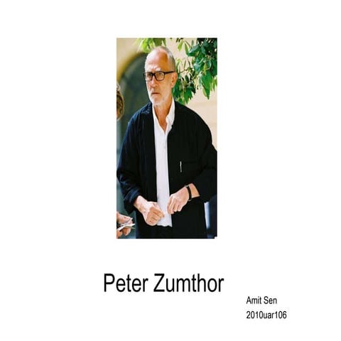 Peter zumthor