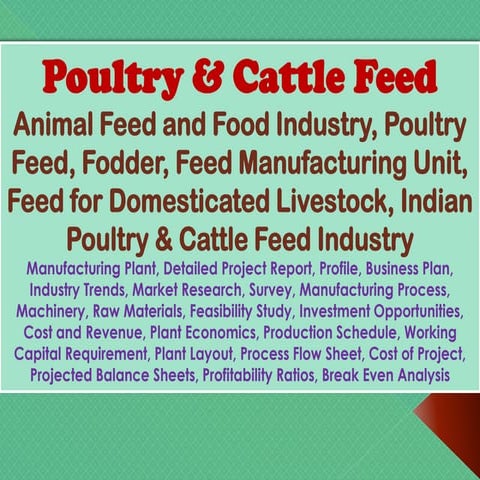 Pet food manufacturing proj report