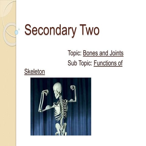 5.2 functions of skeleton | PPTX