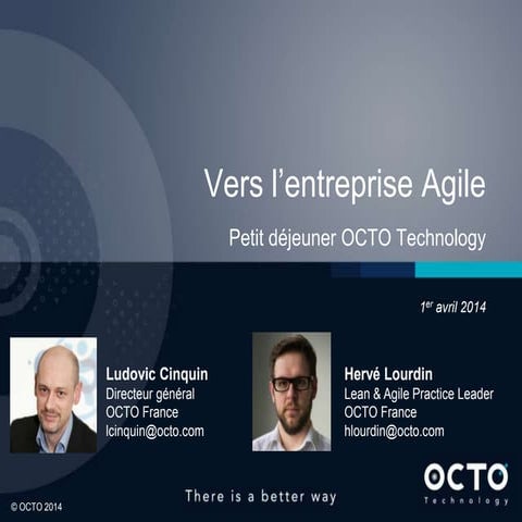 Petit-déjeuner OCTO Technology - Vers l'enteprise Agile