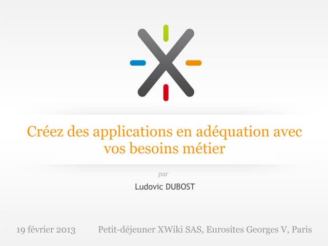 Créez des applications en adéquation avec vos besoins métier