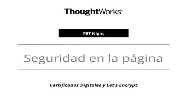 PET Night - Seguridad en la pagina