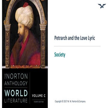 Petrarch and the Love Lyric