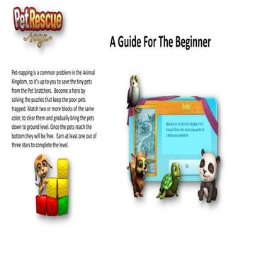 Pet Rescue Saga guide for the beginner