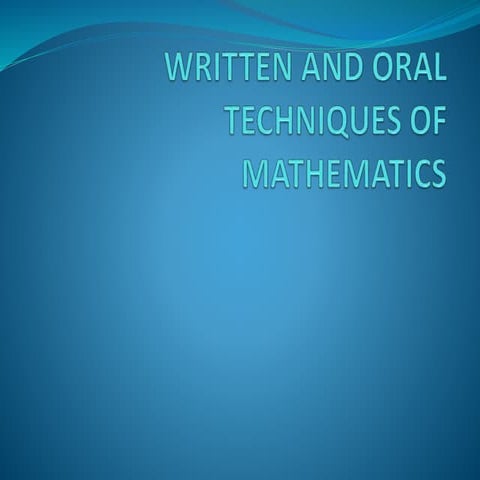 petrisa-Oral and written techniques of mathematics..pptx