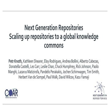 Next Generation Repositories