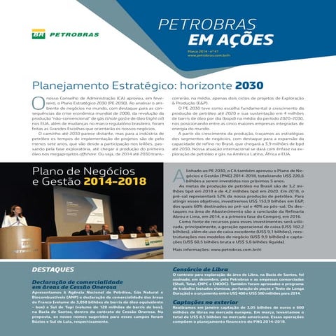  Edição 41 - Petrobras em Ações - Março 2014