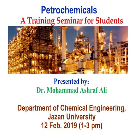 Petrochemicals students training seminar at jazan univ 12 feb 2019