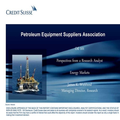 Petro equipment suppliers association   credit suisse presentation