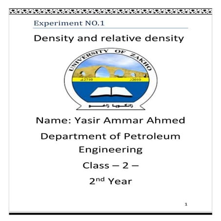 Petroleum Properties - Density and relative density
