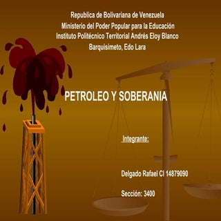 Petroleo y soberania