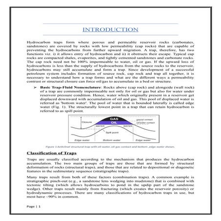 Hydrocarbon Traps || Petroleum geology Assignment