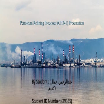 Refinery basics | PPTX