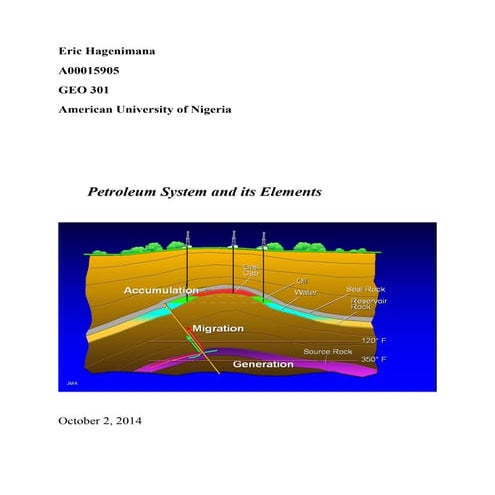 Element of Petroleum System