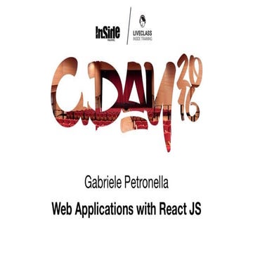 COSTRUIRE INTERFACCE WEB UTILIZZANDO REACTJS (Gabriele Petronella)