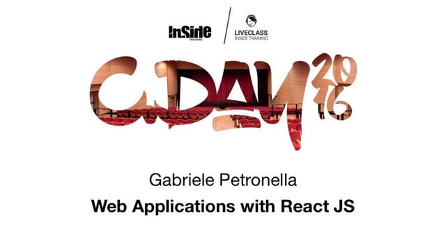 COSTRUIRE INTERFACCE WEB UTILIZZANDO REACTJS (Gabriele Petronella)