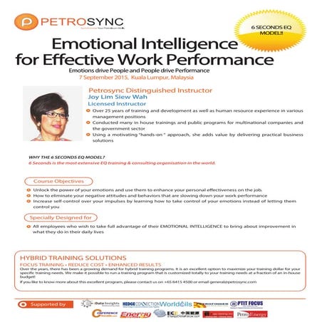 PetroSync - Emotional Intelligence for Effective Work Performance