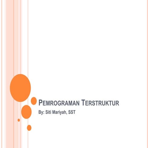 Pemrograman Terstruktur | PPT