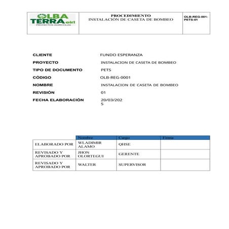 PETS 01 - INSTALACION DE CASETA DE BOMBEO.pptx