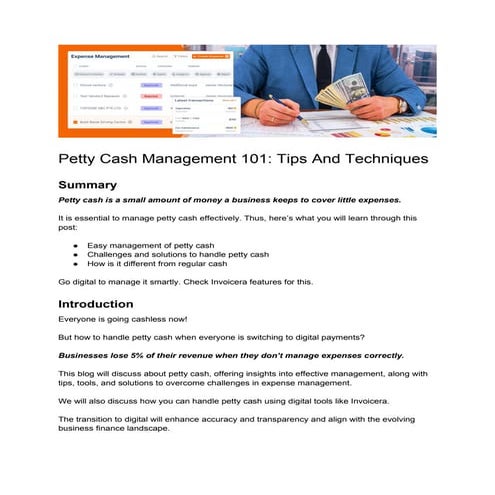Petty Cash Management 101 - Tips And Techniques.pdf