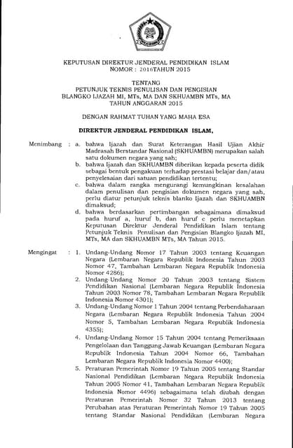Pedoman Pengisian Ijazah Skhuambn 2013 2014