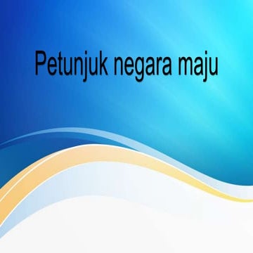 Petunjuk negara maju