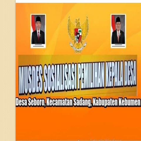 Petunjuk pilkades serentak tahun 2019 kabupaten kebumen